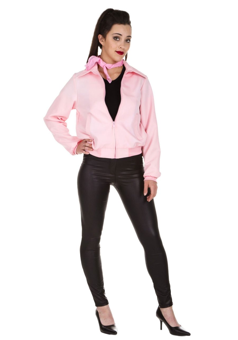 Plus Size Pink Ladies Deluxe Jacket Costume