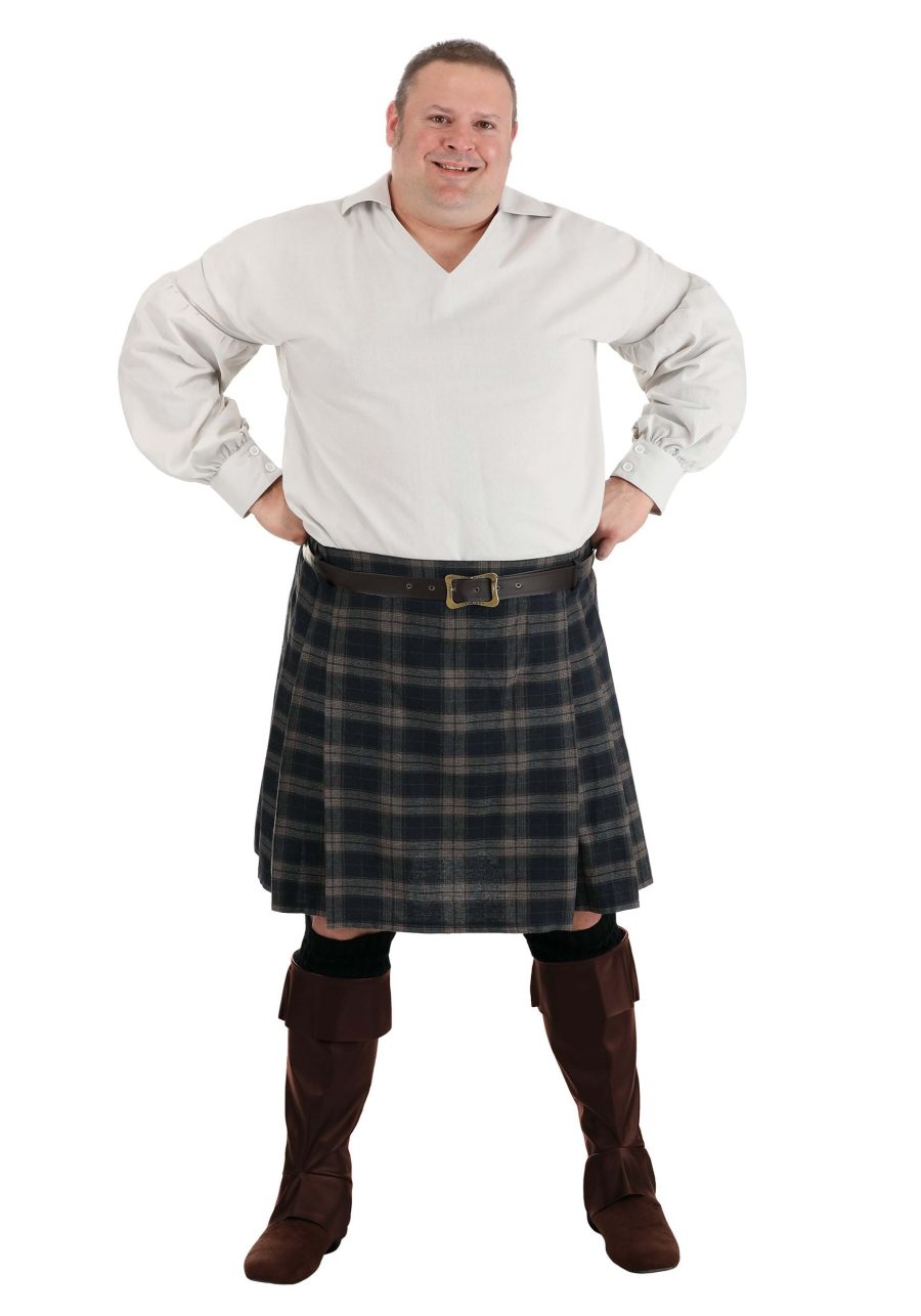 Plus Time Traveling Scottish Highland Men's Costume