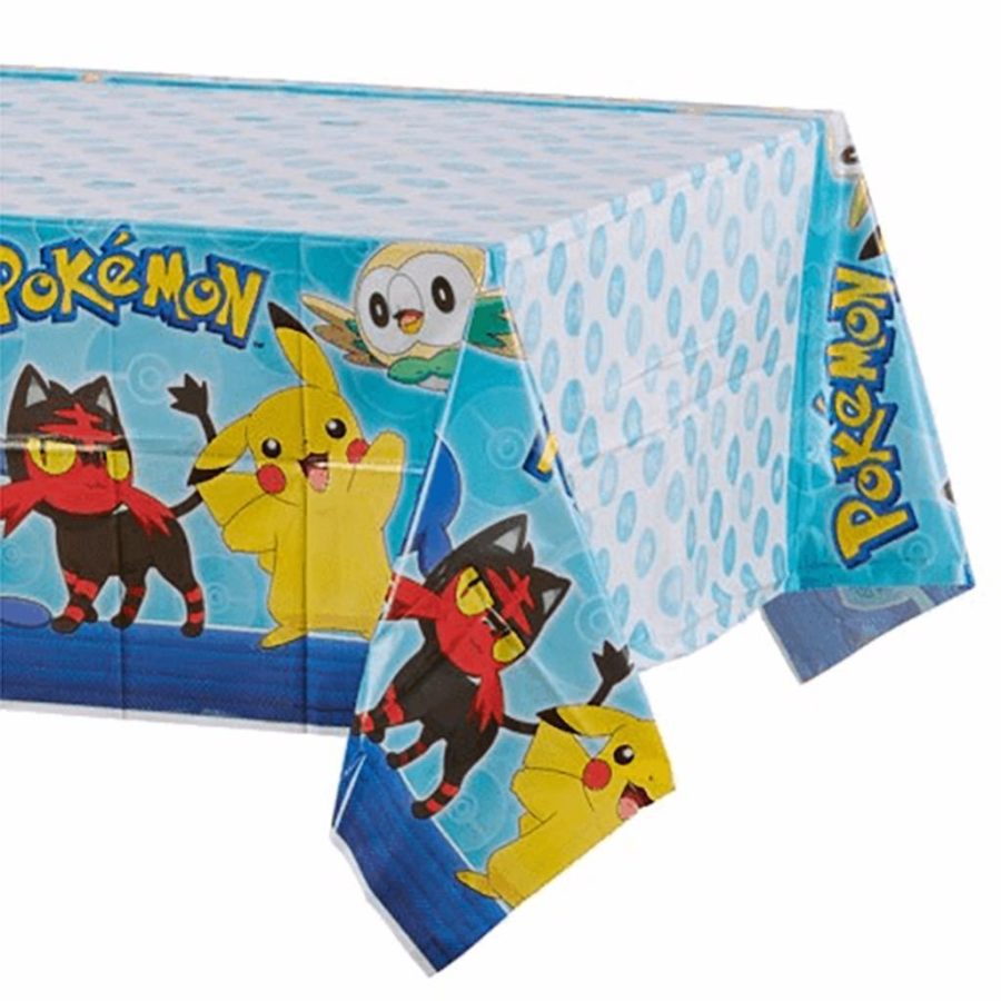 Pokemon Pikachu Plastic Tablecover Birthday Party Supplies 1 Per Pkg 54" x 96"