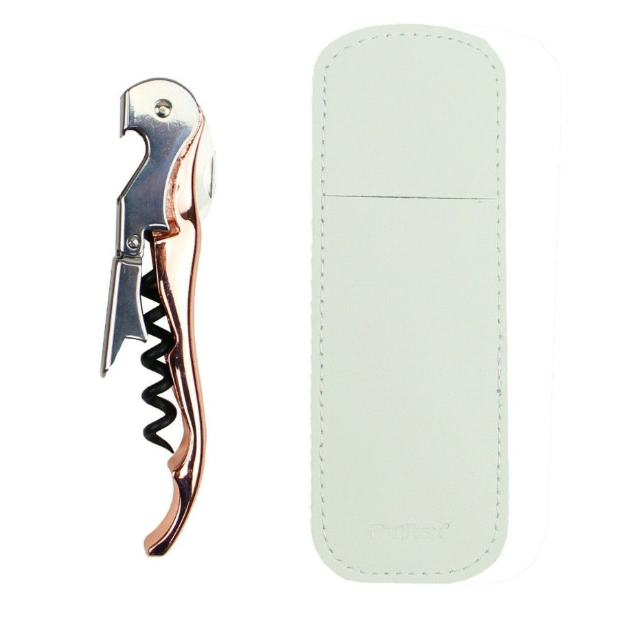 Pulltex Pulltap's Double Lever Rose Gold Corkscrew Case Set