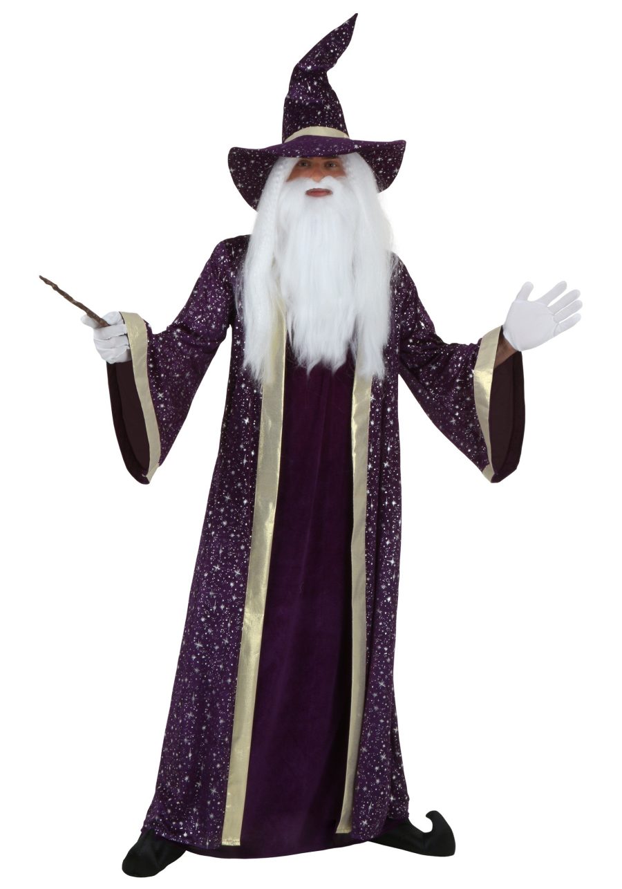 Purple Wizard Costume for Men