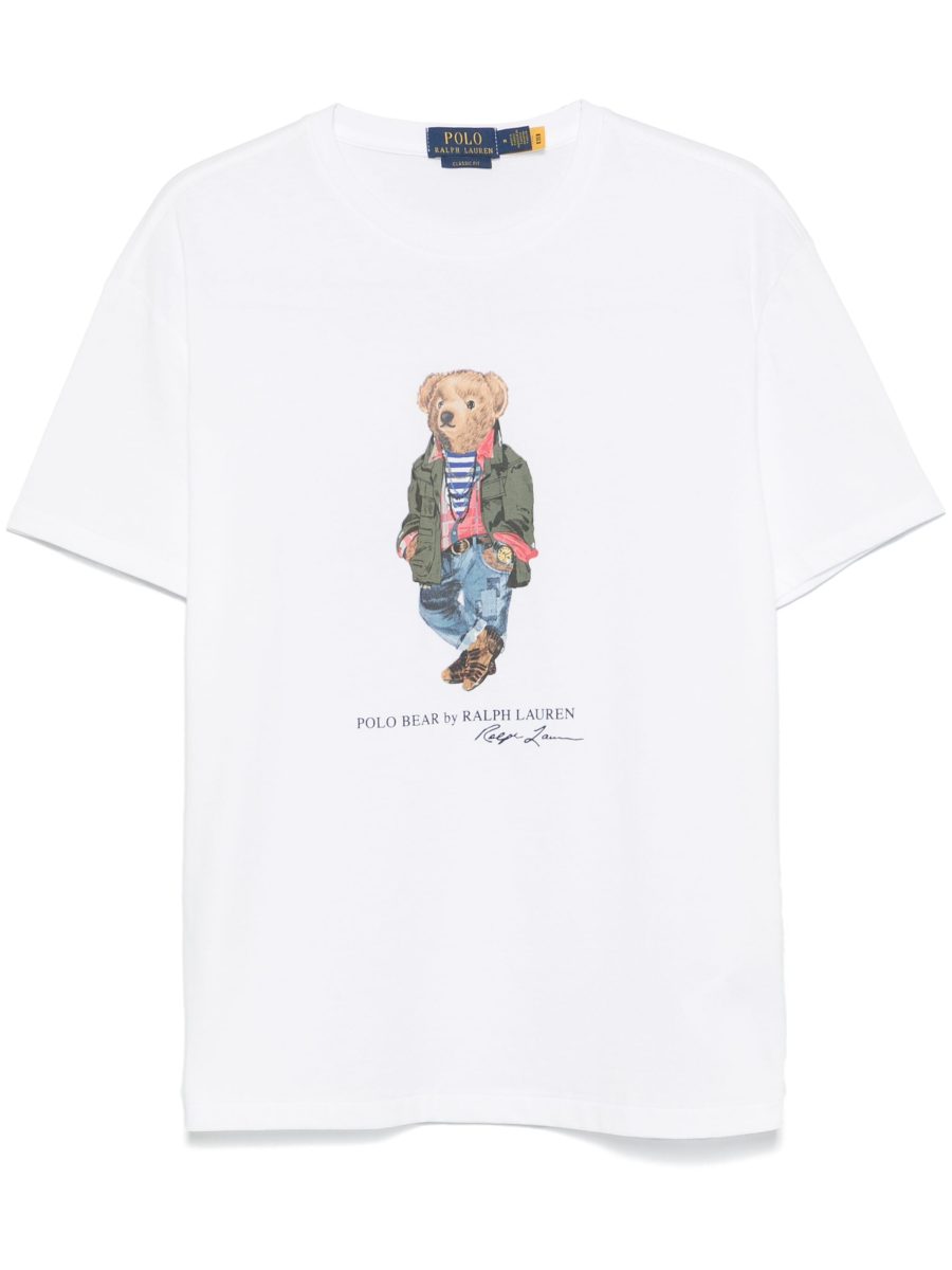 RALPH LAUREN Polo Bear Motif T-Shirt White