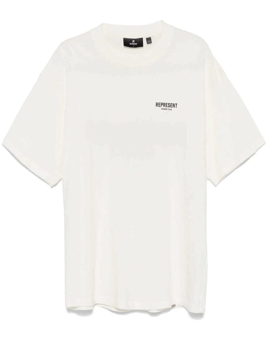 REPRESENT Owners Club Cotton T-Shirt Flat White