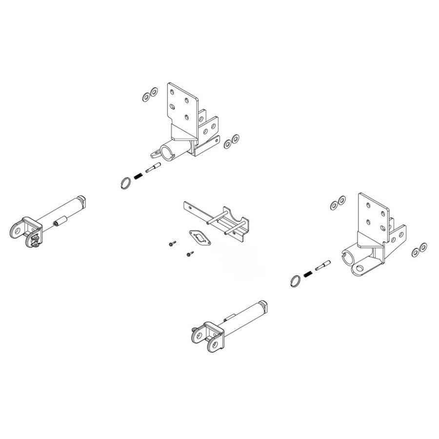 ROADMASTER 523221-5 0223 GMC CANYON BASEPLATE, Removable Tabs; Without Safety Cable Hooks; Includes Hardware