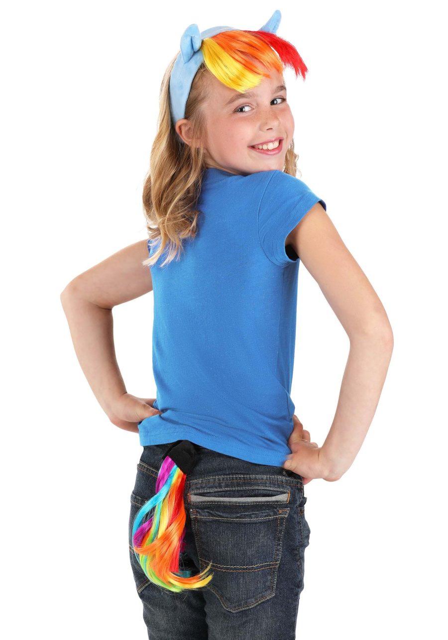 Rainbow Dash Headband Tail & Cutie Mark Costume Kit