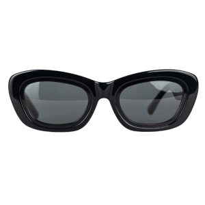 Rania Cat Eye Sunglasses in Black