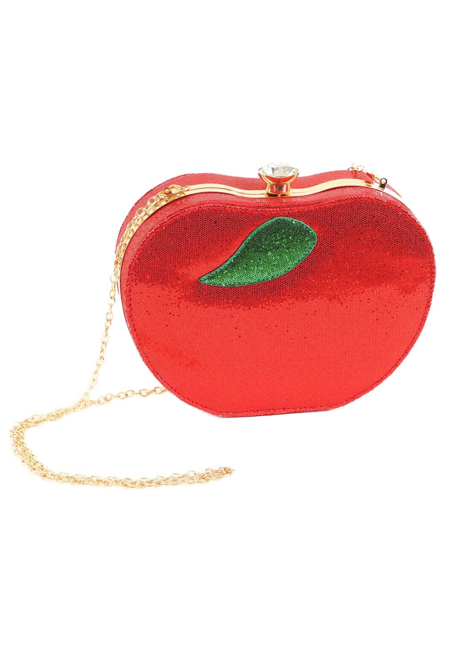 Red Apple Rhinestone Costume Purse