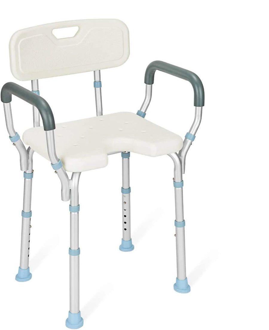 Rehab - 300LBS Capacity Shower Chair with Cut Out