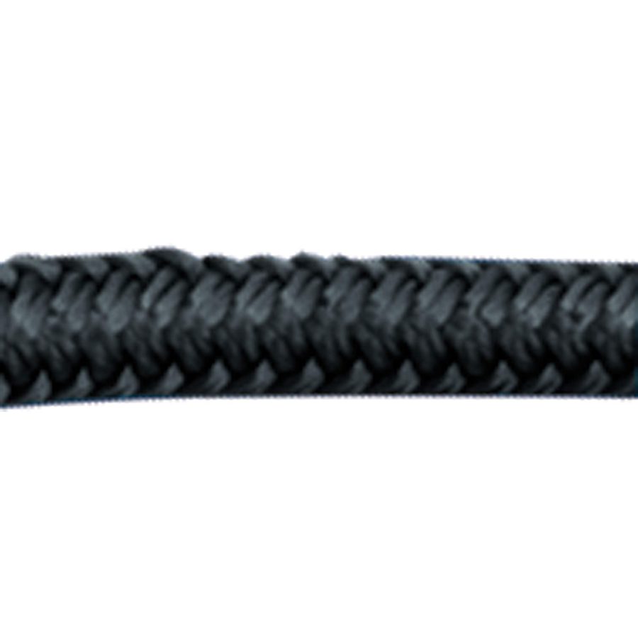 SEA-DOG 302110020BK-1 Double Braided Nylon Dock Line, 3/8 INCH x 20FT / Black