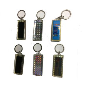 SOLAR POWERED ASSORTED KEY CHAINS - 3 PIECES PER ORDER