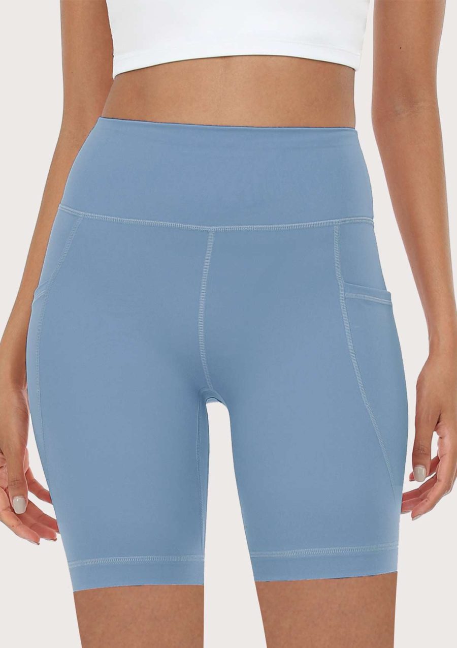 SONGFUL Fluent High-Waist Sports Bike Shorts - S / Short / Storm Blue