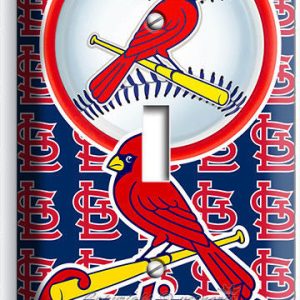 ST LOUIS CARDINALS BASEBALL TEAM LOGO SINGLE LIGHT SWITCH WALL PLATE COVER DECOR