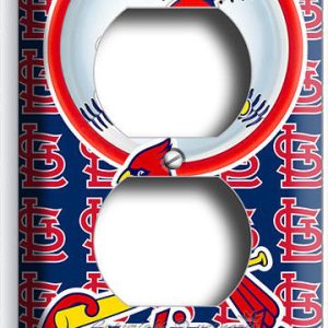 ST LOUIS CARDINALS BASEBALL TEAM OUTLET WALL PLATE COVER MAN CAVE ROOM ART DECOR