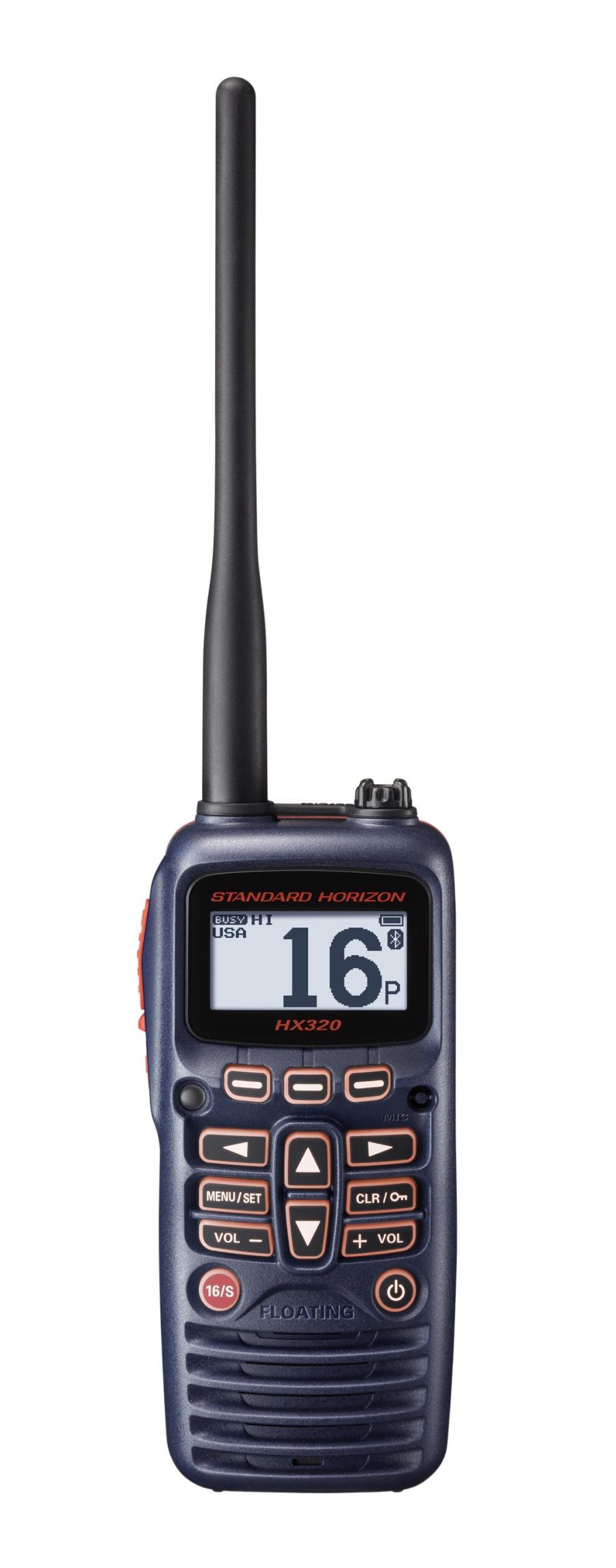 STANDARD HORIZON HX320 6W FLOATING HANDHELD VHF TRANSCEIVE