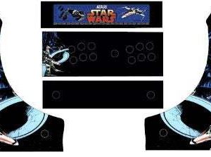 STARWARS Darth Vader Arcade Cabinet machine/Retro Artwork vinyl Bartop side art/