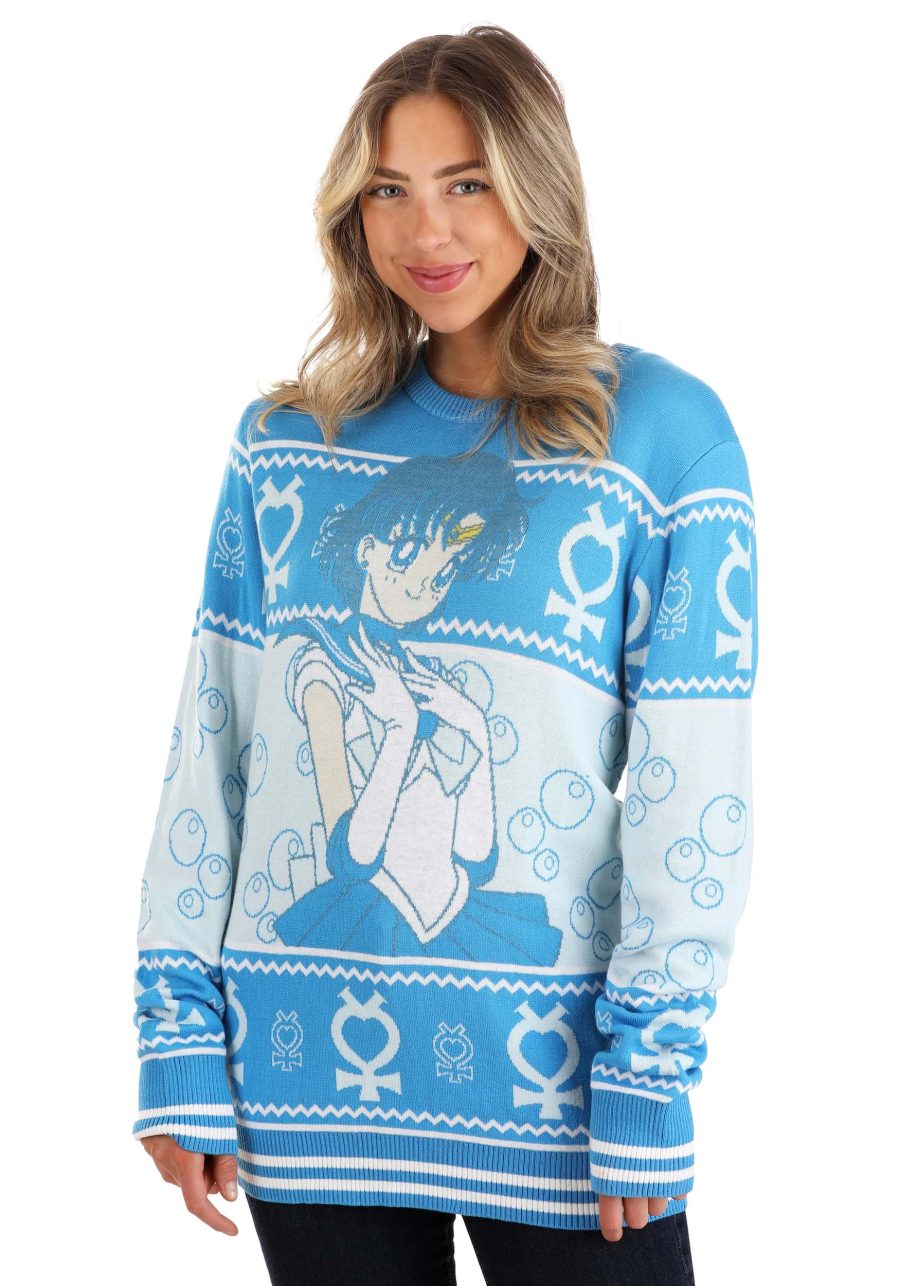 Sailor Mercury Adult Ugly Sweater