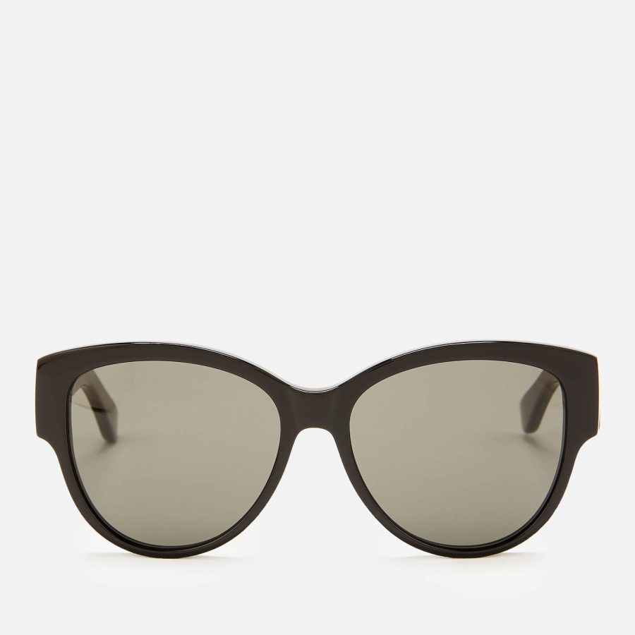 Saint Laurent Women's Oversized Round Frame Sunglasses - Black