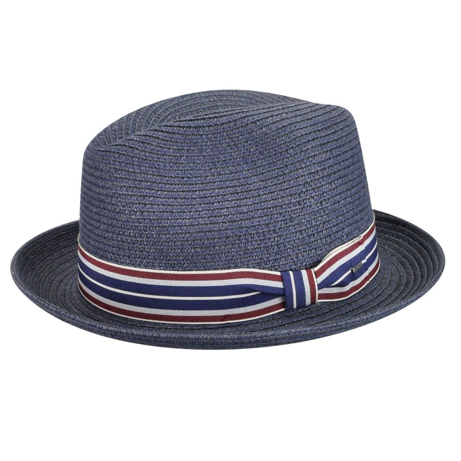 Salem Braided Fedora - Navy/M