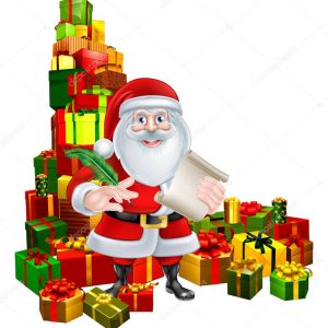 Santa and Gifts List