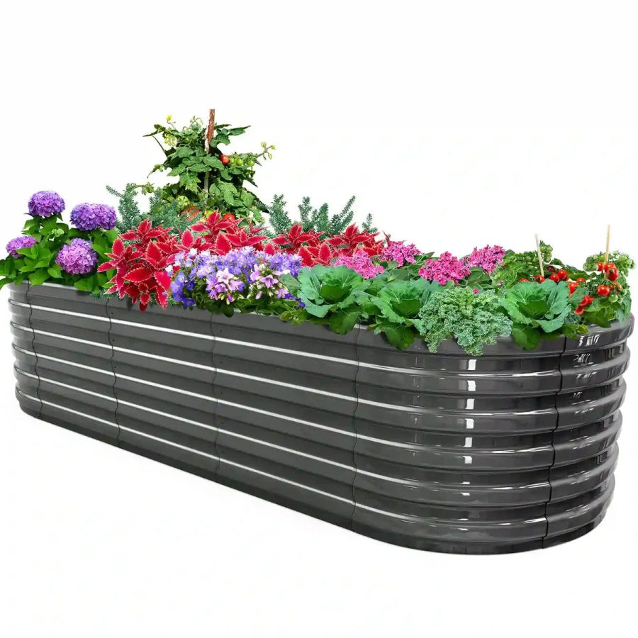 Screwless Raised Garden Bed - 8x3x2ft