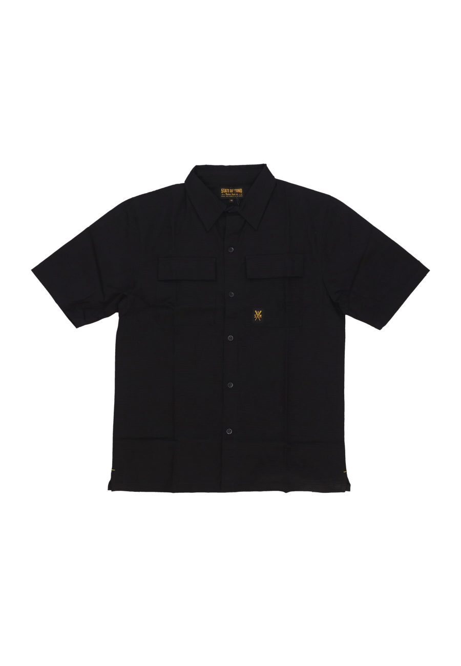 Short Sleeve Men's Combat Shirt Black