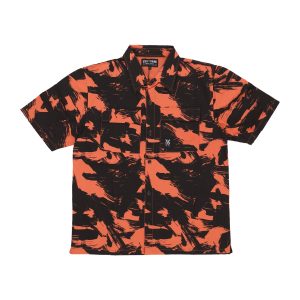 Short Sleeve Men's Combat Shirt Orange/camo