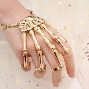 Skeleton Hand Ring Bracelet