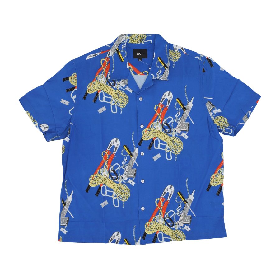 Skidrokyo Resort Top Royal Men's Short Sleeve Shirt