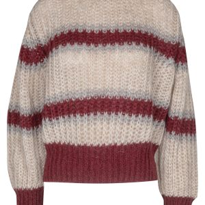 So Allure - Sweater - 441904 - Beige/Bordeaux