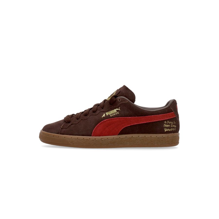 Suede B X Staple Men's Low Shoe Dark Chocolate/rhubarb