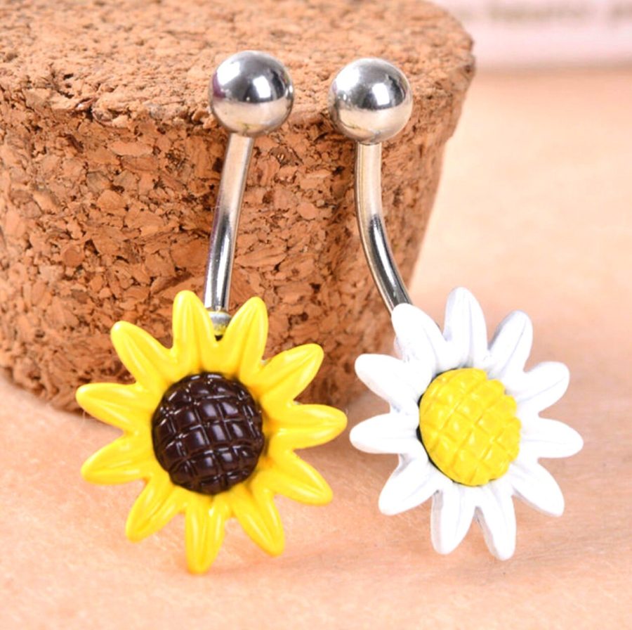 Sunflower Belly Ring