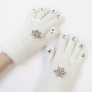 Sweet Lolita Accessories Ecru White Rhinestones Accessory Polyester Miscellaneous