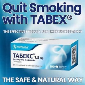 Tabex 1.5 mg x100 tablets -Quit Smoking (PACK OF 2 )