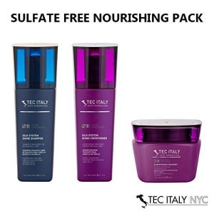 Tec Italy Sulfate Free Nourishing Pack: Silk System Shine Shampoo 10.1 Oz. + Sil