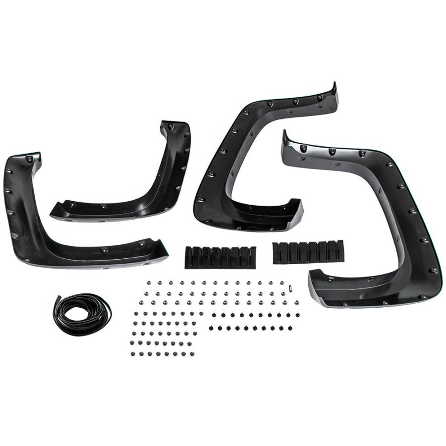 Textured Black Fender Flares compatible for GMC Canyon compatible for Chevrolet Colorado 2004-2012