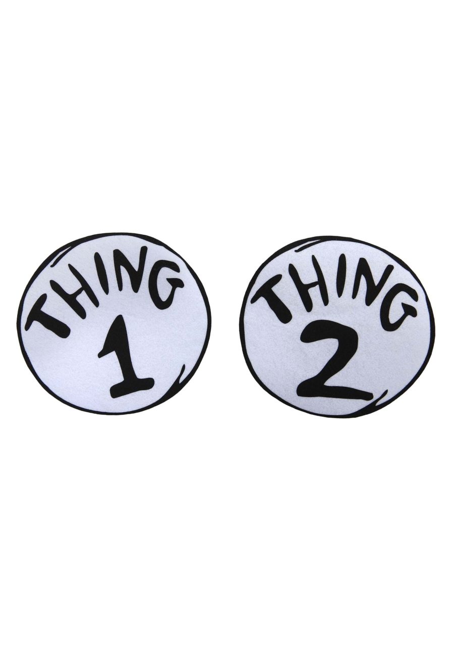 Thing 1 & 2 Large Patches Set The Cat in the Hat