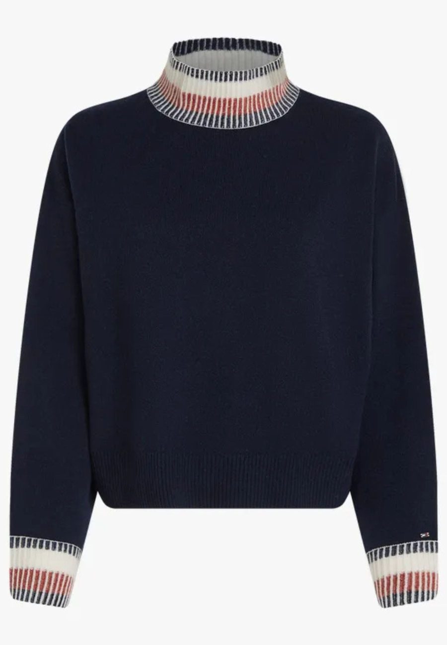 Tommy Hilfiger GLOBAL STP MOCK-NK SWEATER SWEATER