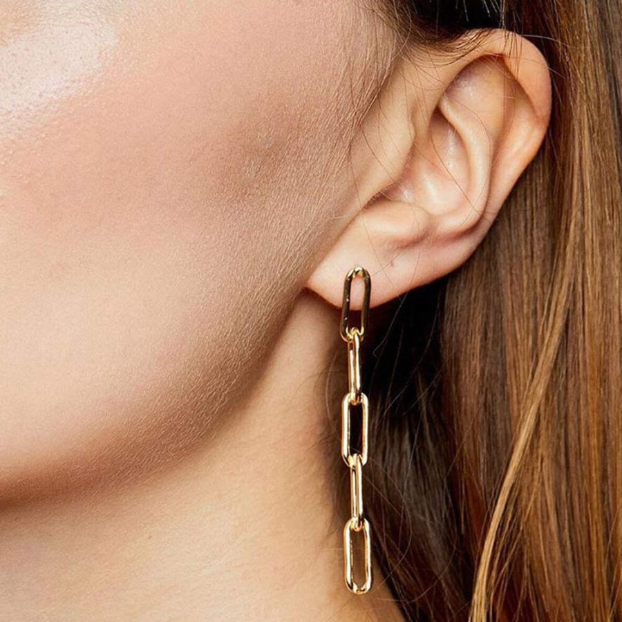 Trendy Dangle Paper Clip Earring