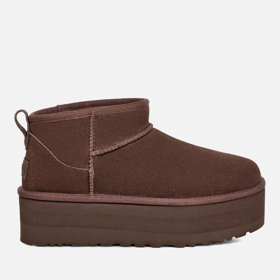 UGG Women's Classic Ultra Mini Platform Suede Boots - UK 8