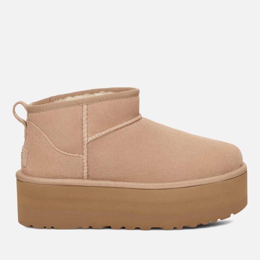 UGG Women's Classic Ultra Mini Platform Suede Boots - UK 8