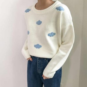 Unisex Knitted Cloud Sweater