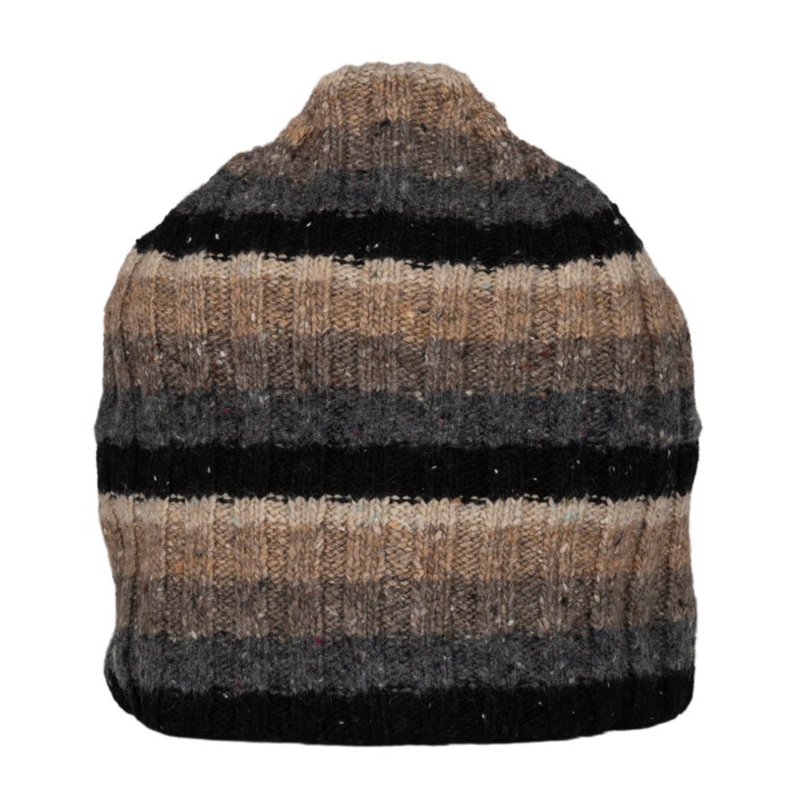 Unisex wool striped beanie