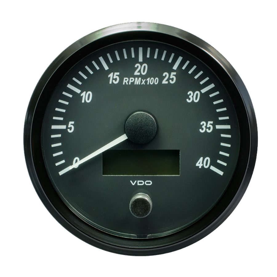 VDO A2C3832800030 SINGLEVIU 100MM (4 INCH) TACHOMETER - 4000 RPM