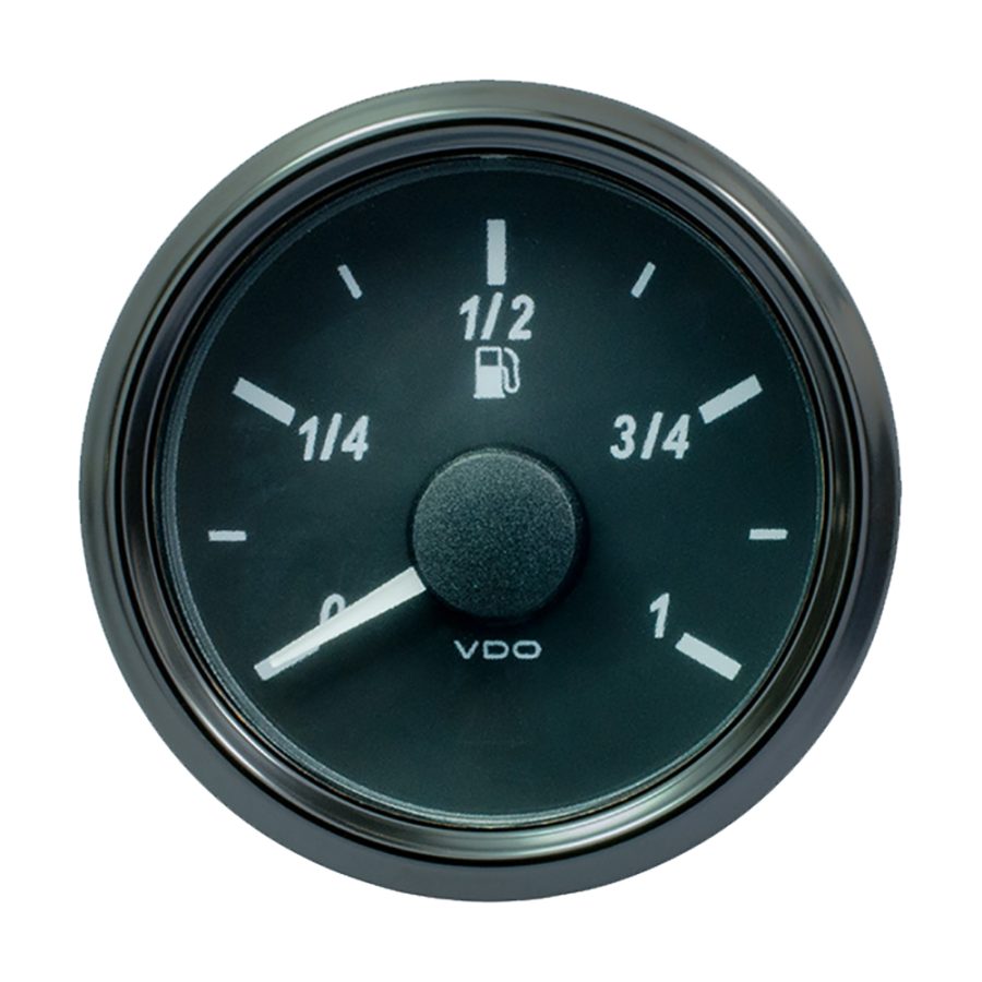 VDO A2C3833100030 SINGLEVIU 52MM (2-1/16 INCH) FUEL LEVEL GAUGE - EURO - 3-180 OHM