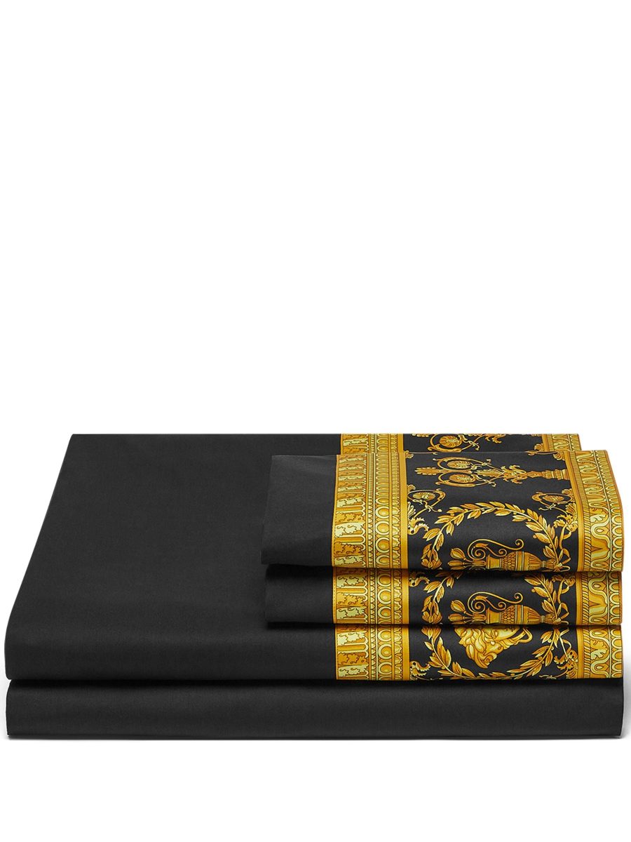 VERSACE I Heart Baroque Full Queen Bedding Set Black/Gold