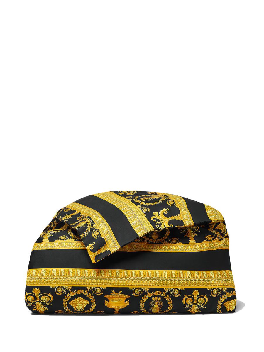 VERSACE I Heart Baroque King Duvet Cover Black