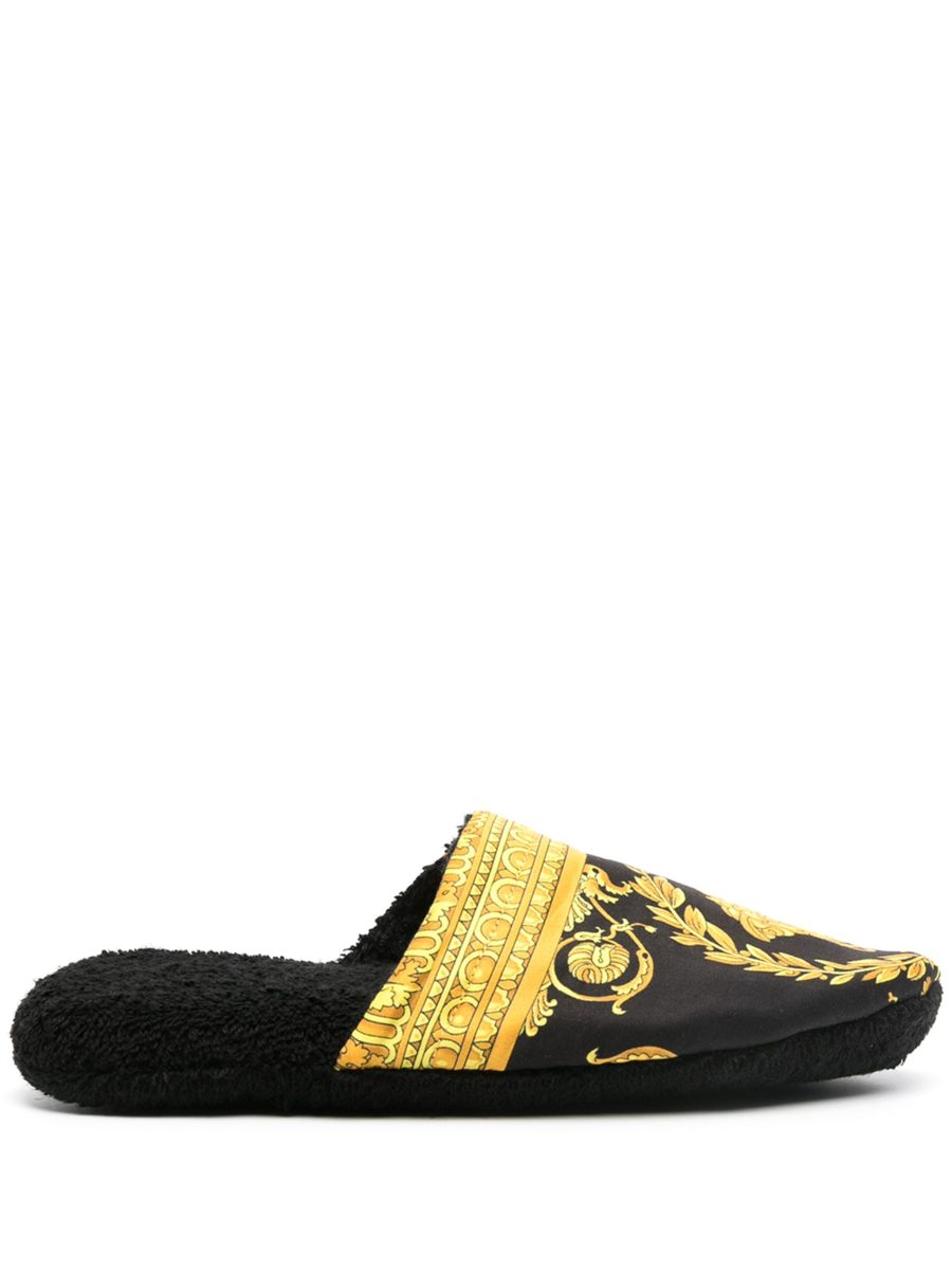 VERSACE I Heart Baroque Slippers Black