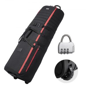 VEVOR Golf Club Travel Bag Golf Luggage Case Cover with Wheels 1000D Nylon