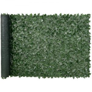 VEVOR Privacy Ivy Fence, 59 x 118in Artificial Green Wall Screen, Greenery Ivy Fence with Mesh Cloth Backing and Strengthened Joint, Faux Hedges Vine Leaf Decoration for Outdoor Garden, Yard, Balcony