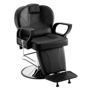 VEVOR Salon Chair, Hydraulic Recliner Barber Chair for Hair Stylist, 360 Degrees Swivel 90°-130° Reclining Salon Chair for Beauty Spa Shampoo, Max Load Weight 330 lbs, Black